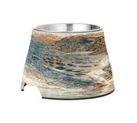 3D Tigers Raised Pets Food Bowls Enhanced Stainless Steel Pets Basic Bowls for Dogs Cats Rabbits Birds Whisker Relief