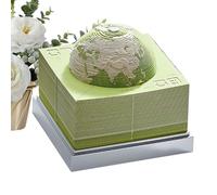 3D Time Calendar 2026, Earth Globe Shape Desk Decoration, Paper Sculpture Notepad, for Office, Home, School, Conference Room, Birthday Gift, Freelancer, Teacher, Students