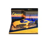 3D Time Piece Calendar 2026, Cool Car Artsy Pads Sticky Notes with 52 Weekly Calendars for 2026, Pen Holder Design Suitable for Daily Records, Desktop Decoration, Gift Giving