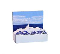 3D Time Piece Calendar, 2026 Desk Calendar 3D Ship Calendar Paper Carving Art Memo Pad Notepad, Tear-Away 3D Paper Art Notepad for Christmas Housewarming Desktop Decoration