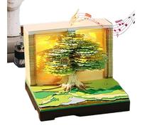 3D Time Piece Calendar 2026 - Memo Pad 3D Calendar | Tear Away Paper Sculpture Memo Pad for Nightstand Home Office School Conference Rooms Bedside Dressing Table Reception Areas