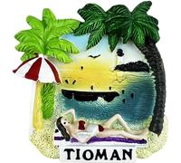 3D Tioman Island Malaysia Fridge Magnet Tourist Souvenir Refrigerator Decoration Magnet Hand Painted Craft