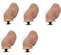 3D Toe Shoe Charms - Big Toe Croc Charms with Hairy, Funny & Ugly Designs - DIY Unique Shoe Decoration (Hairy 5PCS)