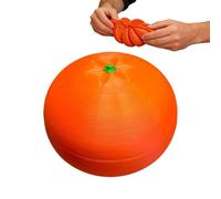 3D Toy,Orange Twist Expandable Spiral Chain Ball - 3D Printed Citrus Fruit Fidget | for Desk Home Office Birthday Stocking Stuffer Adults
