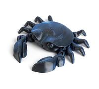 3d Toys 3d Printed Sea Animals Hermit Crab Movable Joints for Home Office Executive Desk Decoration-Laser Blue Black||15cm