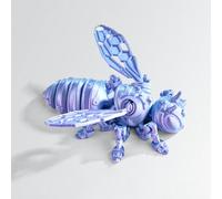 3d Toys Articulated Animals Cyber Bee 11cm/4.3in for Stress Relief Home Office Decompression Decor Executive Desk Toys-Dream Blue