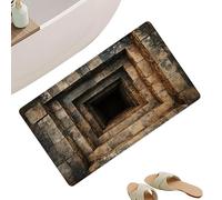3D Trap Optical Visual Illusion Rugs, Non-Slip Soft Plush Carpet, Hole Design Non-slip 3D Illusion Front Floor Mats, For Home, Living Room, Kitchen, Tub, Toilet, Front Door, Apartment, Workplace