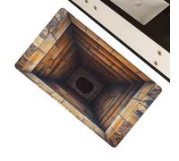 3D Trap Optical Visual Illusion Rugs, Non-Slip Soft Plush Carpet, Hole Design Non-slip 3D Illusion Front Floor Mats, For Home, Living Room, Kitchen, Tub, Toilet, Front Door, Apartment, Workplace
