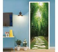 3D Tree Corridor Landscape Mural Sickers Door Sticker Wallpaper Decals Home Decoration Door Stickers for Interior Doors The Doors Vinyl 77 X 200 Cm - Children's Room Boys and Girls Roo-62511749357979