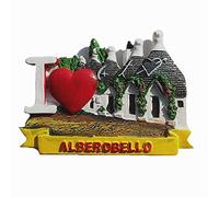 3D Trulli Alberobello Bari Italy fridge magnet souvenir gift,Home & kitchen magnetic sticker decoration Alberobello Bari Italy refrigerator magnet collection