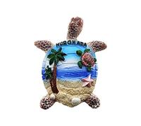 3D Turtle Hurghada Egypt Refrigerator Magnet Tourist Travel Souvenirs Handmade Resin Craft Magnetic Stickers Home Kitchen Decoration Fridge Magnet Collection Gift
