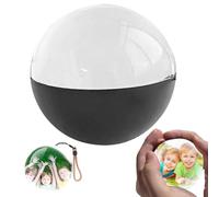 3D ultrasonic crystal ball digital photo album, ultrasonic video display ball, 2.7-inch crystal ball digital video display, DIY electronic screen gift, suitable for couples, pets, memories (Black)