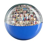 3D Ultrasonic Crystal Ball Digital Photo Album with Personalized Globe Video Display - DIY Customized Gift Luminous Ball. Wi-Fi Version Supports Direct Video Transfer via Mobile App.(7CM,Blue)