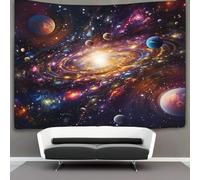 DHBANEIOK 3D Universe Planet Print Wall Blanket Home Decoration Bedding Poster Wall Art Tapestry Wall Hanging Tapestry Soft Polyester for Bedroom Living Room Dorm Decor 70cmx100cm