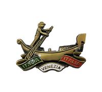 3D Venice Italy Boating Refrigerator Magnet Souvenir Metal Collection, Venice Fridge Magnet Gift Magnetic Sticker Home Kitchen Decoration
