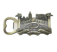 3D Venice Italy Fridge Magnet Bottle Opener Travel Souvenir Gift Home & Kitchen Decoration Magnetic Sticker,Venice Italy Refrigerator Magnet Bottle Opener(brassy)