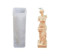 3D Venus De Milo Silicone Mould, Greek Mythology Aphrodite Goddess Candle Mould, Food Grade Reusable Clear Silicone Mould for Resin Casting, Handmade Soap, Plaster Craft, Home Decor DIY