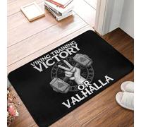 3d Viking Training Victory Or Valhalla Doormat Rug Carpet Mat Footpad Polyester Anti-slip Sand Scraping Entrance Kitchen Bedroom-40x60cm