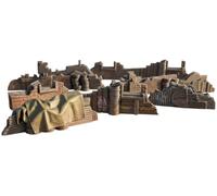 3D Vikings 7-Piece Shanty Obstacle Set: Industrial-Style Tabletop RPG Scenery and Wargame Terrain for 28mm Miniatures