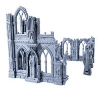 3D Vikings Gothic Ruins Set 3: Two-Story, Ground Floor Ruins, 28/32mm Scale, Tabletop Scenery