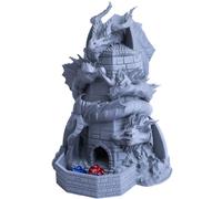 3D Vikings Tiamat, Queen of the Evil Dragons Dice Tower, Perfect Dice Tower for Dungeons and Dragons and other Tabletop RPG