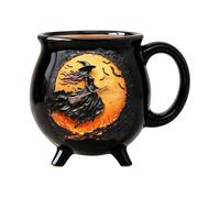 3D Vintage Witch Mug, Witches Brew Cauldron Mug, Gothic Tea Cup (A)