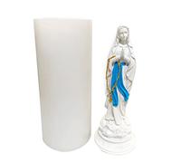 3D Virgin-Mary Shape Fondant Cake Mold Food-Grade Silicone Press Baking Utensils Cake Decoration Tools Gift Silicone Molds