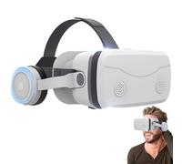 3D Virtual Reality Glasses - Headset Goggles, Immersive Mobile Device | Wide Field Vision Adjustable Head Strap Lightweight Comfortable Fit Enhanced Depth Perception Realistic Visual Experience