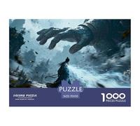 3D Vision 1000 Pieces Jigsaw Puzzle Games Challenge Toy 3D Visual Effects Home Decoration Fit Families Kids Age 12+ 70x50cm/1000pcs