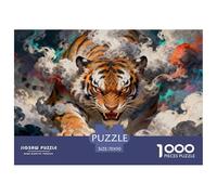 3D Vision 1000 Pieces Puzzles Educational Games Challenge Toy 3D Visual Effects Home Decoration Fit Families Adults Gifts 70x50cm/1000pcs