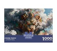 3D Vision 1000 Pieces Puzzles Games Challenge Toy 3D Visual Effects Home Decoration Fit Families Kids Age 12+ 38x26cm/1000pcs