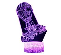 3D Vision Effect Lamp LED Night Lights Color Changing with USB or Batteries Powered,Game Lovers Desk Table Lamps Bedroom Decor Creative Birthday Gifts for Kids (Battle Bus)