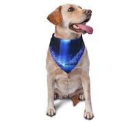 3d Visual Effects Waterfall Printed Graphic Pet Triangle Scarf For Dogs & Cats, Adjustable Cute Pet Bandana For & Photo Shoots