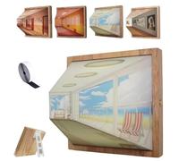 3D Visual Night Light, Optical Illusion Wall Lamp, LED Home Decoration Light, Three Dimensional Effect for Bedroom, Office, and Gallery, USB Charging, Unique Gift