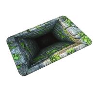 3D Visual Polyester Cloth Floor Mat for Household Bathroom Door, Absorbent and Non Slip Foot Mat, Easy to Maintain