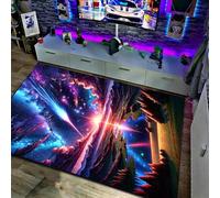 3D Visual Starry Sky Area Rug Galaxy Outer Space Soft Washable Carpet Non-Slip for Kids Boys Girls Bedroom Living Room Dining Room Study (4,120 * 240cm)