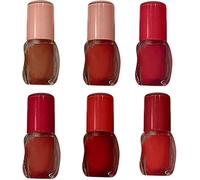 3D Volumizing Lip Gloss, Long-Lasting Shimmering Plump Effect,3D Volumizing Gloss,Non-Sticky Formula,Hydrating & Moisturizing,High Shine,Moisturizing Lip Gloss (6 pcs-Mix, 3ml)