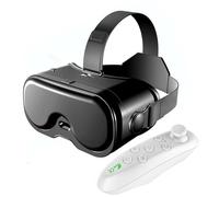 3D VR Glasses Virtual Reality Headset, 360° Panoramic View, Anti-Blue Light, Adjustable Pupil Distance, Universal 3D VR Headset for 5-7" Smartphone for Watch Movies,Y1 White Handle