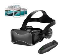 3d Vr Goggles with Remote - Virtual Headset Viewer, Immersive Game Glasses | Adjustable Motion Control Experience Device, Full Sensory Gamingg Gear for Kids Adults Phone Video Simulation Content