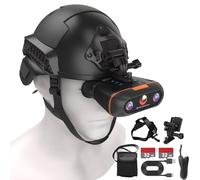 3D VR Night Vision Binoculars - Rechargeable Head Mounted Night Vision Goggles for Adults, Built-in Giant Sn, 8X Digital Zoom, 7-Level Infrared with Two 32GB TF Cards for Camping
