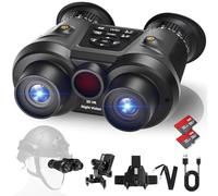 3D VR Night Vision Goggles,8K UHD Night Vision Binoculars for Adults, Auto Wake and Seamless 3D Integration Tech,Infrared Goggles, Rechargeable with 8K Photo & 4K Video,(64 TF Card)