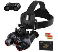 3D VR Night Vision Goggles, Rechargeable Head-Mounted Binoculars with Built-in Giant Screen, 4K Video, 36MP Photos, and 6X Digital Zoom, Includes 32GB TF Card