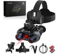 3D VR Night Vision Goggles - Rechargeable Head-Mounted Binoculars with 8K UHD & 4K Video, 3D Synthesis,2300ft IR Night Vision,36MP Photos,6X Zoom,Includes 64GB TF Card for Hunting Surveillance