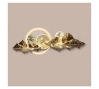 3D Wall Art Clock, Modern Landscape Sconce Decoration with Remote Control for Living Room, Bedroom, Office and Dining Creative Hanging Sculpture