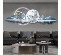 3D Wall Art Decor Clock with LED Light for Living Room, Bedroom, Office | 3D LED Wall Art Clock, Modern Decorative Clock for Living Room, Bedroom, Office, Stylish Lighting Solution for Home Decor