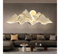 3D Wall Art Decor,Luxury Living Room Decorative Paintings,Wall Art for Sofa Background with a Mountain Motif,and High-End Mountain and Water Landscape Wall Art with Integrated Lighting. C,120 * 40