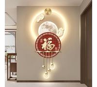 3D Wall Art Decor Modern, 3D Wall Sculptures Art with LED Light Porch, Decorative Painting for Entrance, for Living Room, Bedroom & Hallway, Modern Vertical Hanging(Gold 26,60*136cm/24*53.5in)