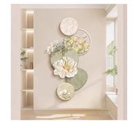 3D Wall Art Decor with LED Light, Modern Floral Wall Sculpture for Home and Study, Unique Hanging Mural for Entrance Decoration, 120x60cm (47.2x23.6in)