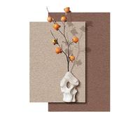 3D Wall Art Decor with LED Lights, Hand-Painted Sandstone Texture Vase Design, Textured Modern Wall Art for Entryway and Living Room