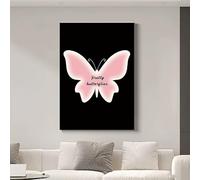 3D Wall Art Decor with LED Lights, Illuminated Metal Frame Butterfly Picture for Home, Modern Minimalist Design for Living Room, Bedroom, Corridor